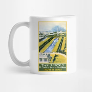 Vintage Travel Poster Washington The City Every American Should Know Mug